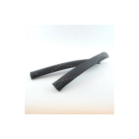 Delfingen Cable Sleeve, 0.40 in Max Bundle Dia., 1 ft, Polyester, Black; White 000000000000120922